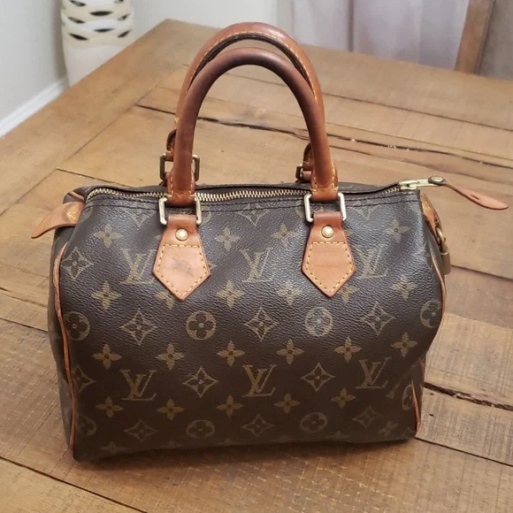 LV Louis Vuitton Monogram speedy 25 - Picture 4 of 9